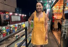 Daniela Filomeno no Muamba Bar, em Belém