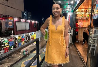 Daniela Filomeno no Muamba Bar, em Belém