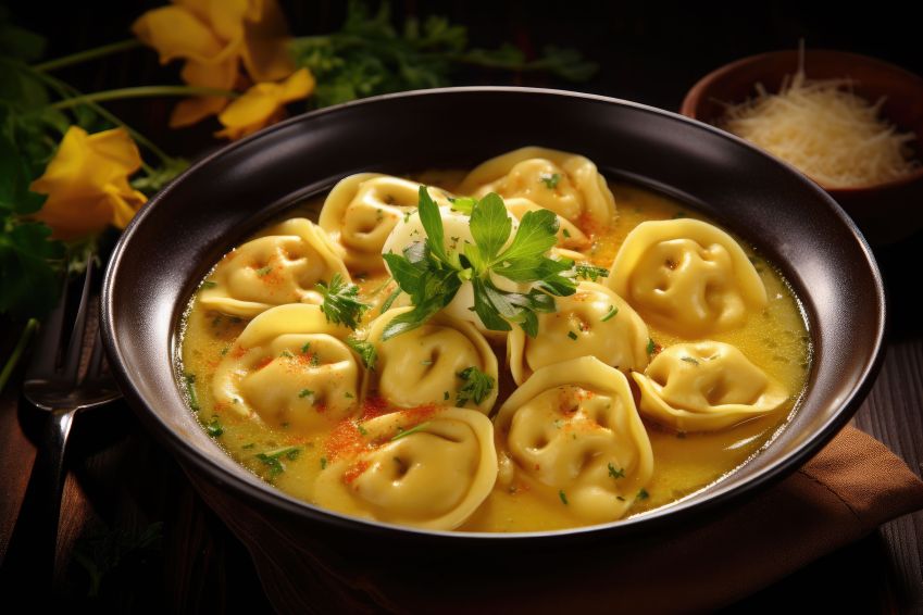 Cappelletti in brodo é uma prato tradicional italiano / Freepick/chandlervid85