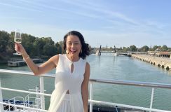 Daniela Filomeno a bordo do navio SH Diana