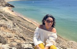 Daniela Filomeno na região de Portimão, no Algarve, em Portugal