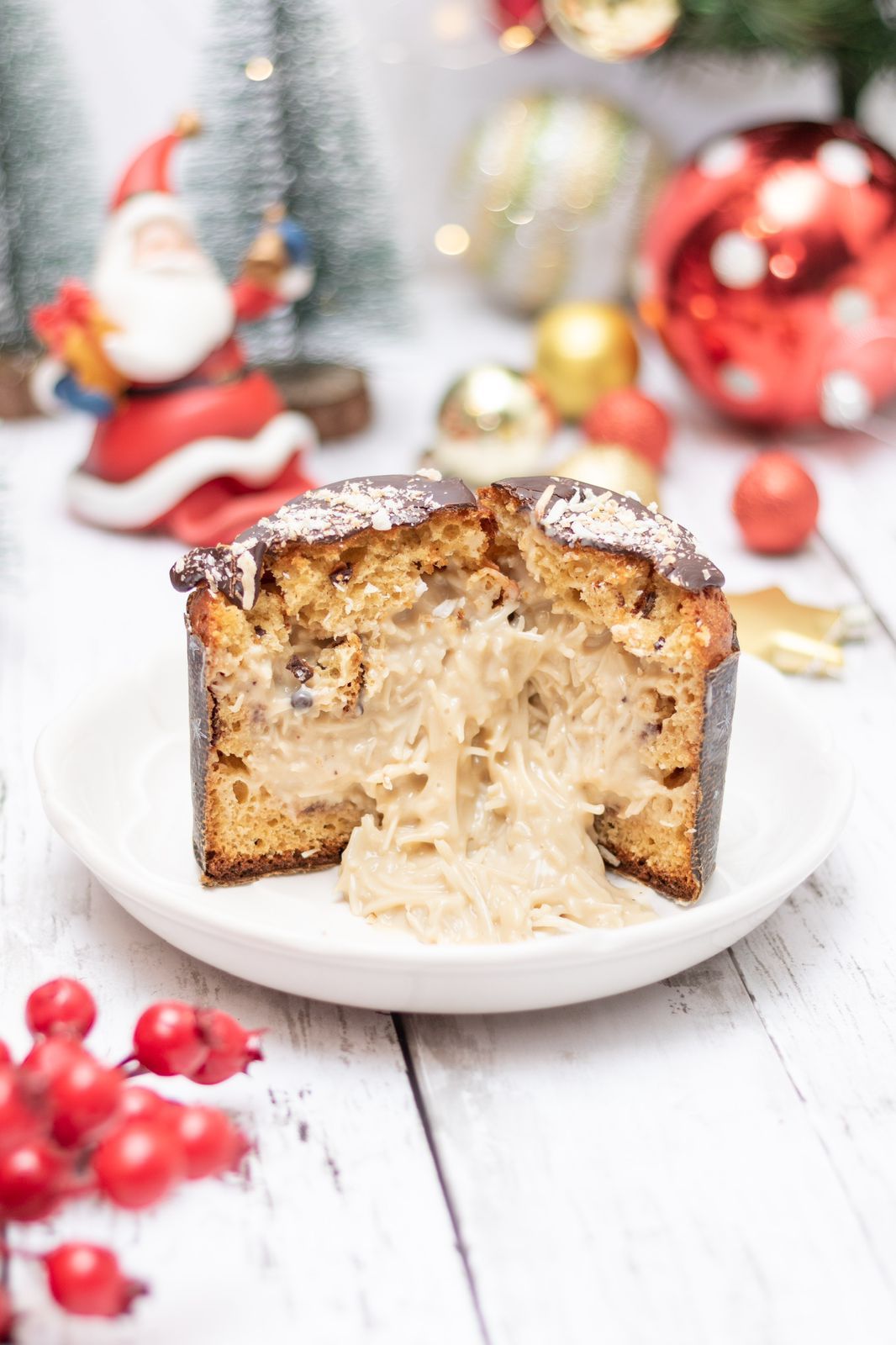 Panetone de cocada cremosa da Ideia Saudável é sem glúten, sem lactose e adoçado com adoçante natural / Divulgação