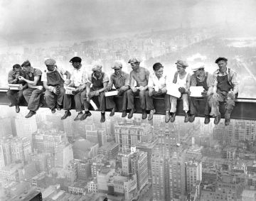 Imagem &quot;Lunch atop a Skyscraper&quot;, de 1932