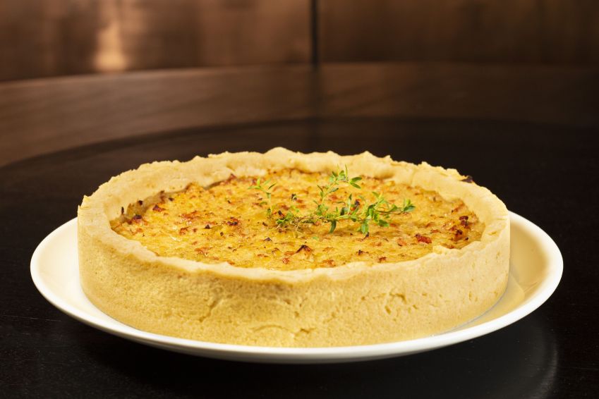 Quiche Lorraine é uma das opções de entrada da ceia do Tragga. no Rio de Janeiro / Felipe Azevedo