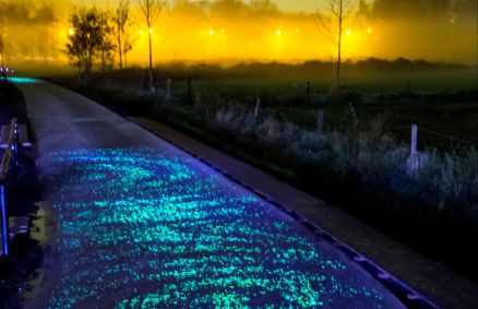 Ciclovia inspirada em &quot;A Noite Estrelada&quot; na Holanda