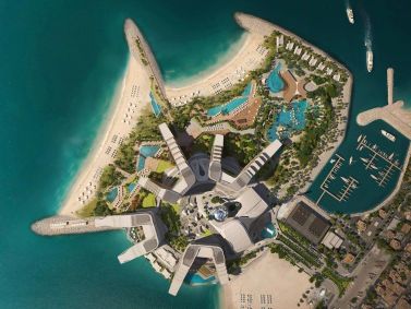 Imagem de projeto de nova ilha em Dubai, a The Island