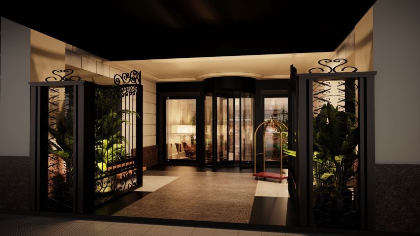 Entrada do hotel no histórico bairro da Recoleta / Divulgação