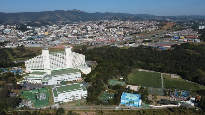 Bourbon Atibaia fica em local de 400 mil m² e conta com parque aquático e espaços temáticos da Turma da Mônica / Divulgação