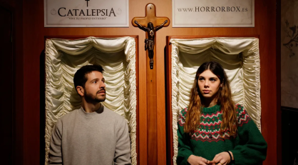 Carlos Granedo e Miriam Castella participam do "escape room" Catalepsy, em Barcelona, na Espanha
