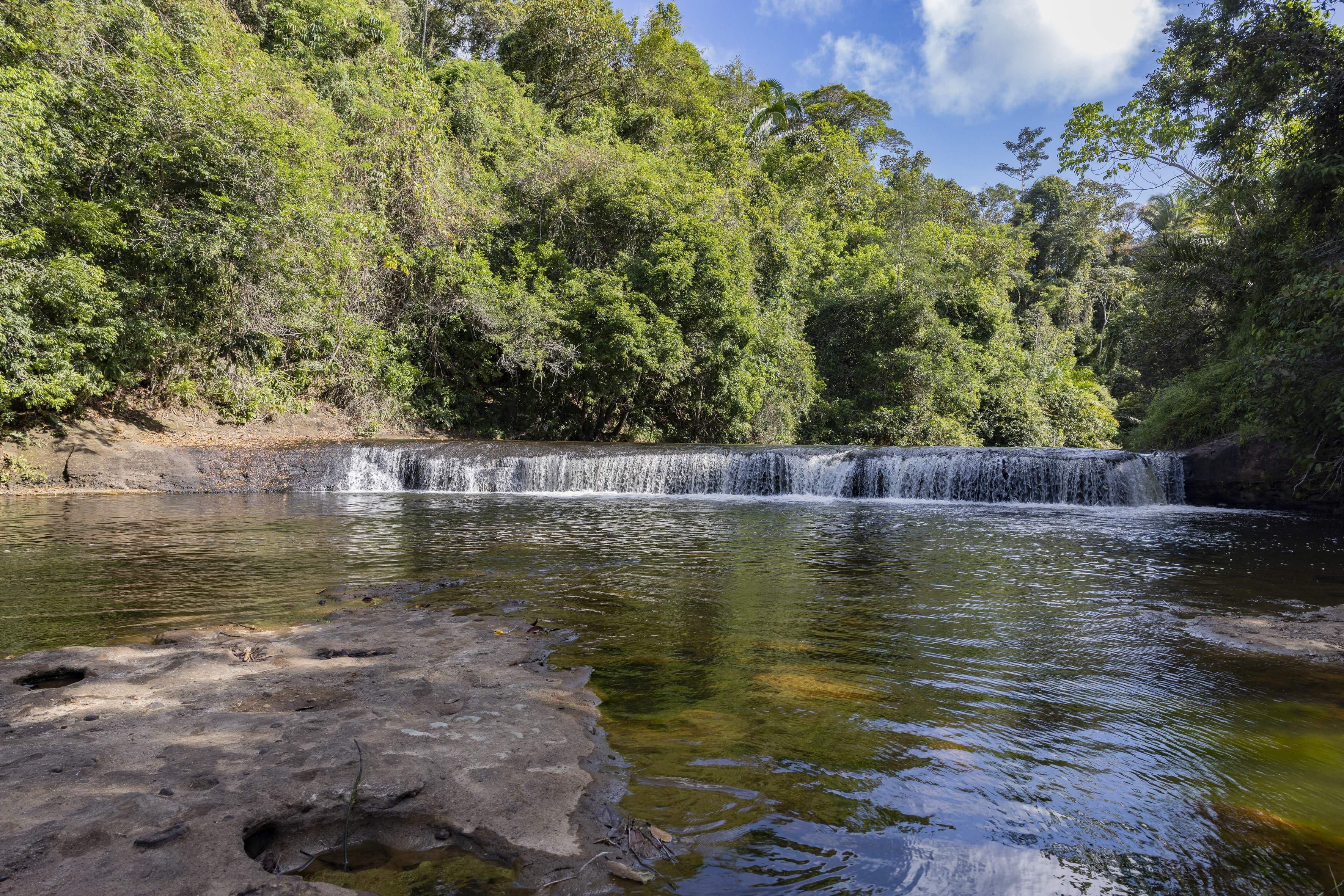 Cachoeira Véu da Noiva - Cenário das gravações da novela Renascer em Ilhéus fica na Lagoa Encantada / Fabio Rocha/TVGlobo