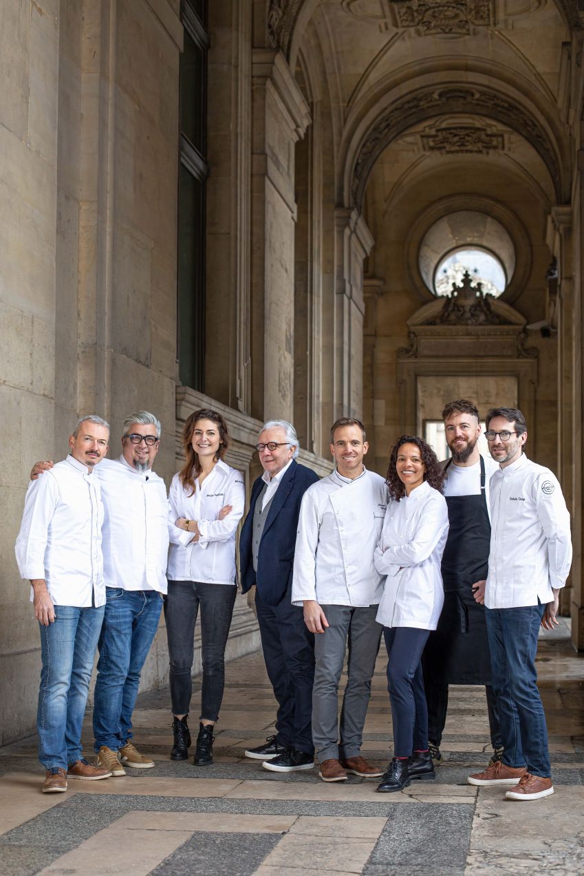 Time de chefs que irão assumir restaurantes no Museu do Louvre / Divulgação