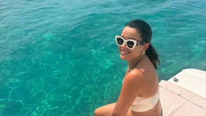 Daniela Filomeno na península de Kassandra, na Grécia