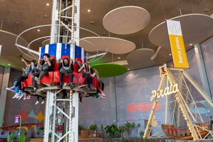 Brinquedos do Playcenter Family no Shopping Aricanduva, em São Paulo