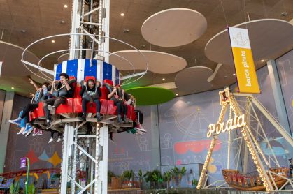 Brinquedos do Playcenter Family no Shopping Aricanduva, em São Paulo