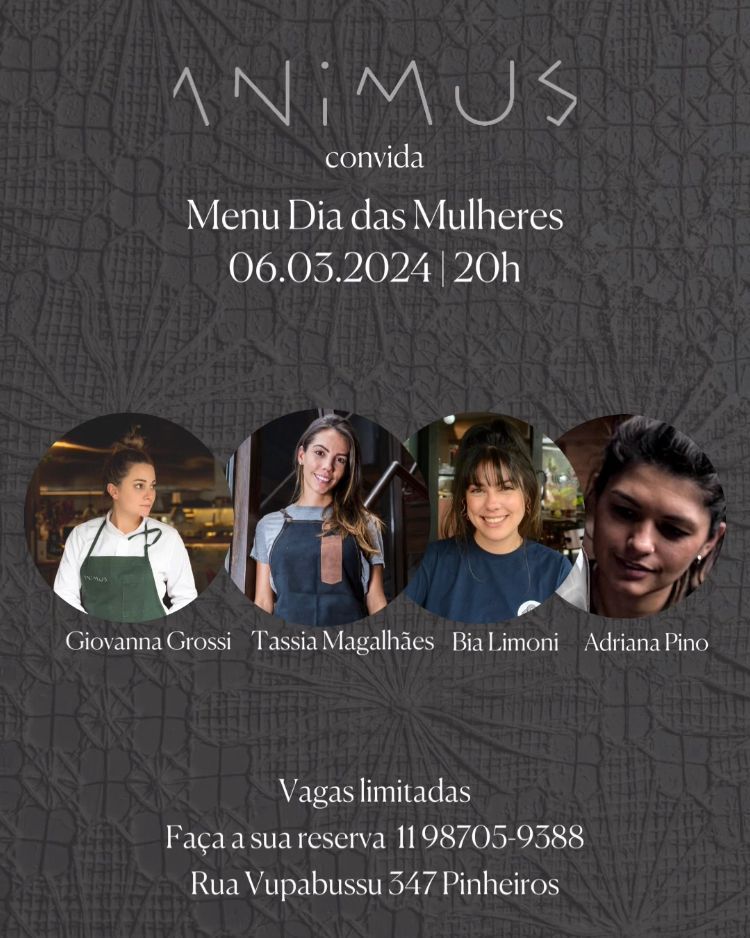 Animus promove jantar especial para o Dia das Mulheres / Divulgação