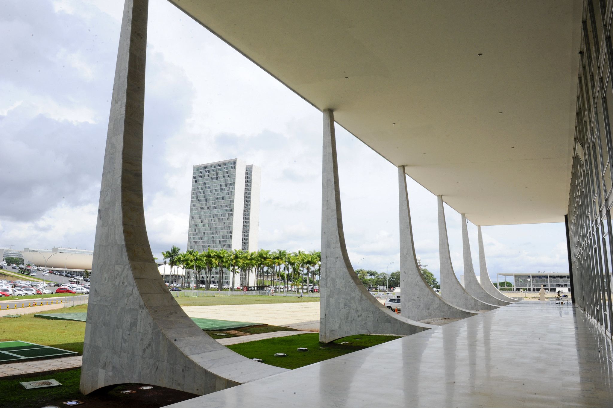 Vista para o Congresso Nacional a partir do Palácio do Planalto