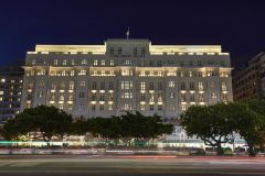 Fachada do Copacabana Palace, no Rio de Janeiro