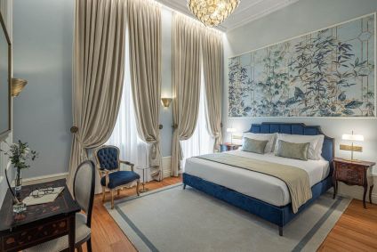 Quarto inspirado em Gonçalo Ramires no Hotel MS Collection Aveiro