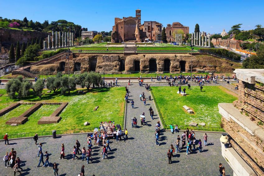 O Palatino já foi o endereço mais chique de Roma. / StevanZZ/Alamy Stock Photo via CNN Newsource