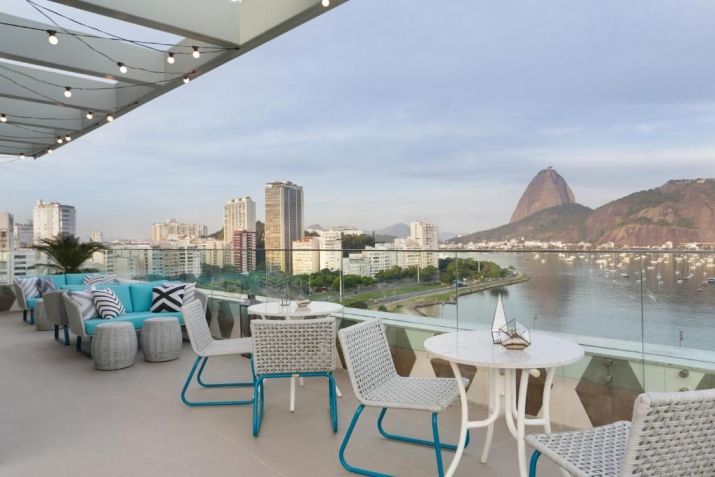 Rooftop do Yoo2 se abre para Botafogo e para o Corcovado / Divulgação