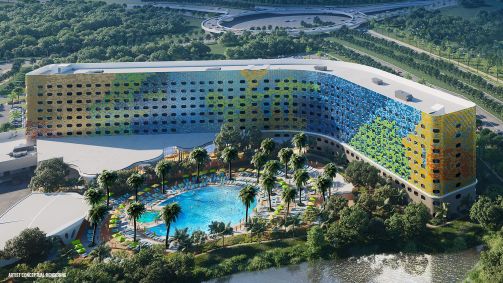 Imagem conceitual do Universal Terra Luna Resort