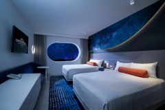 Interior de um dos quartos dos novos resorts da Universal em Orlando (EUA)