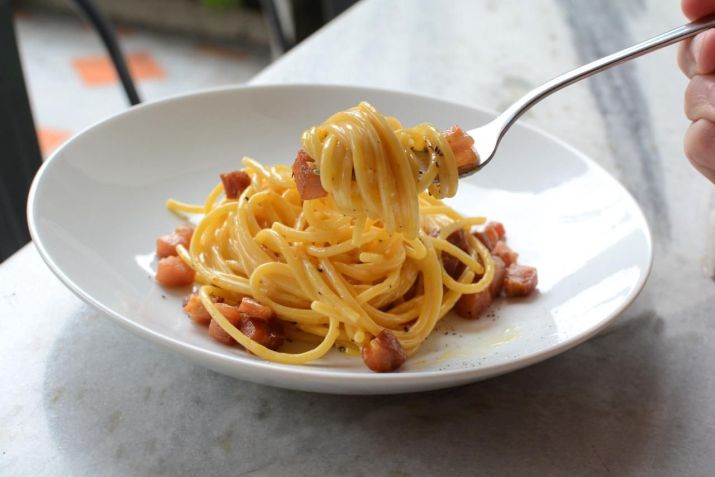 Carbonara do Cepa aparece no menu executivo servido durante a semana / Giulianna Nogueira