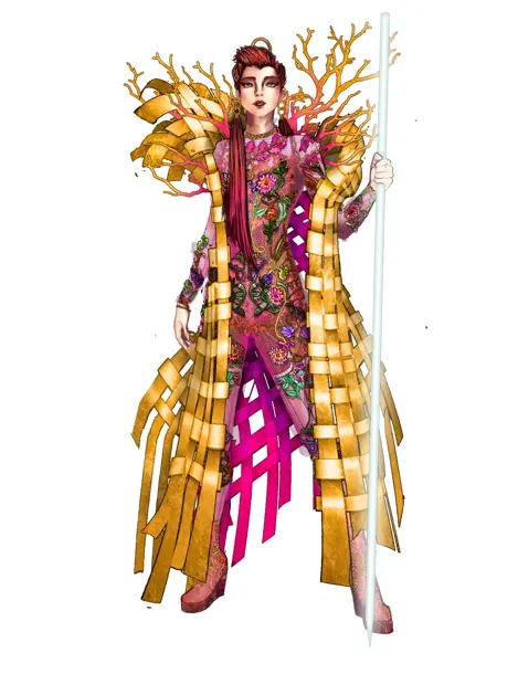 Croqui de como será a Davonna, uma feroz guardiã das Terras Altas Escocesas / Divulgação