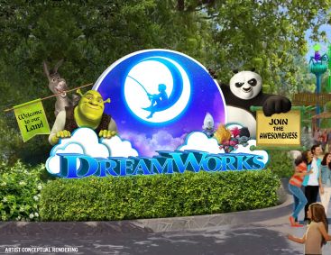 Projeto da área da Dreamworks Land no Universal Studios Florida