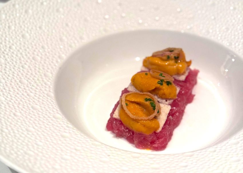 Prato do Le Bernardin, restaurante três estrelas Michelin focado em peixes / Thiago Castanho