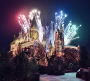 Projeto do novo show de projeções no Castelo de Hogwarts no Universal Islands of Adventure