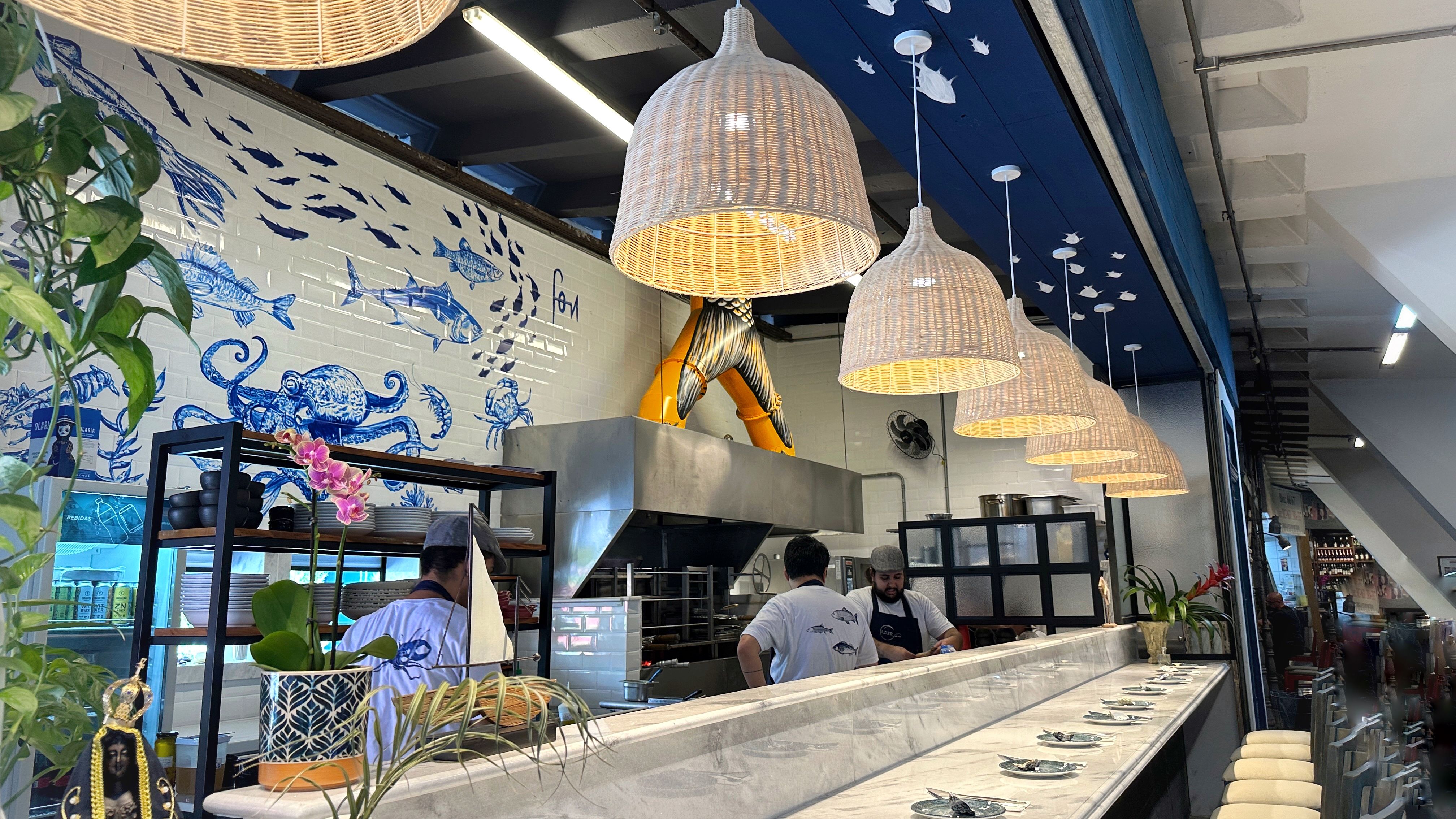 Balcão Azur do Mar oferece vista privilegiada para a parrilla