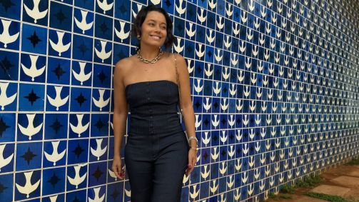 Daniela Filomeno na igrejinha de Brasília