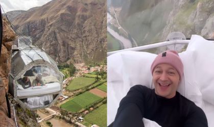 Conheça o hotel cápsula a 400m de altura que Lucas Lima se hospedou no Peru