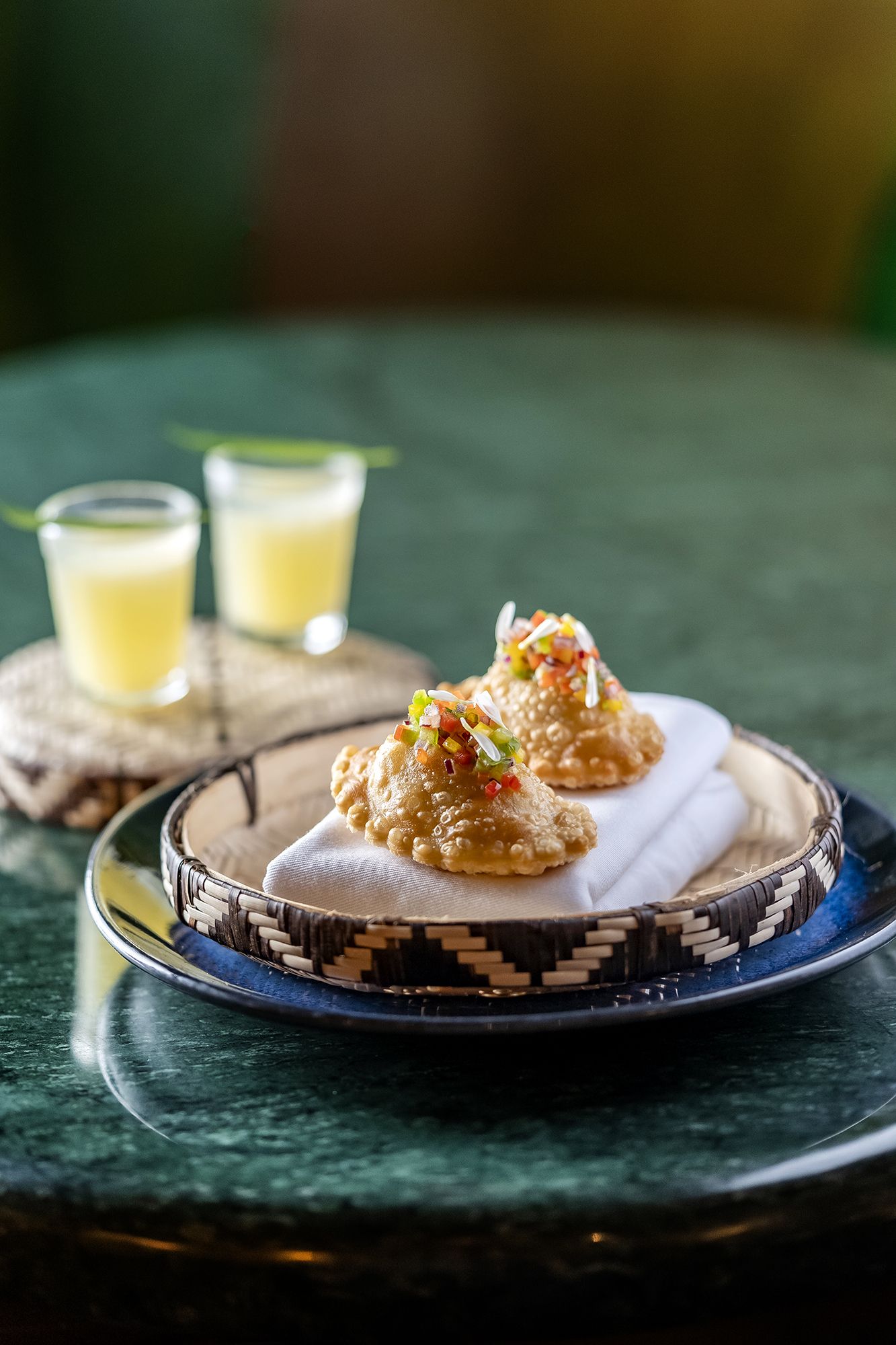 Pastel de palmito com caldo de cana / Tadeu Brunelli