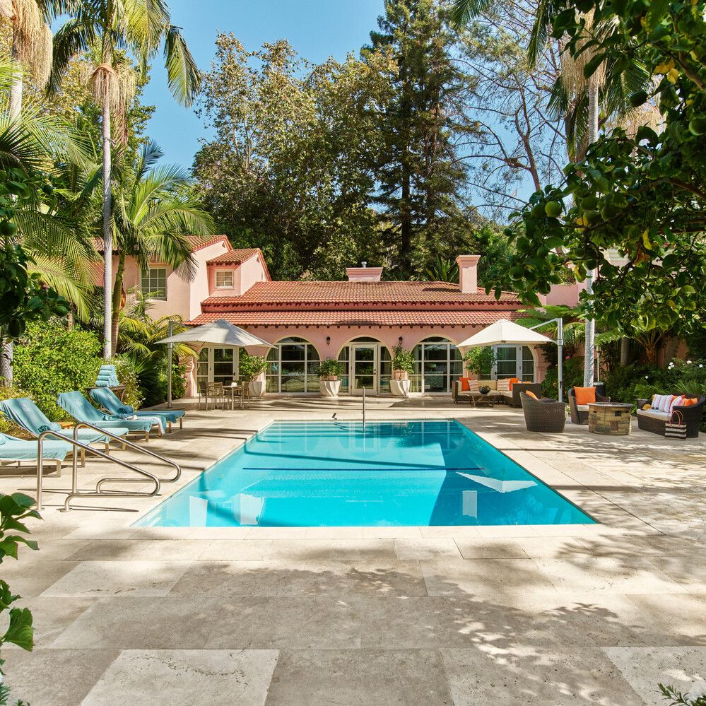Piscina da Suíte Presidencial do Hotel Bel-Air, em Los Angeles / Divulgação/Dorchester Collection