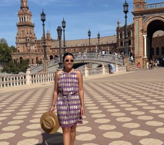 Daniela Filomeno na Plaza de España