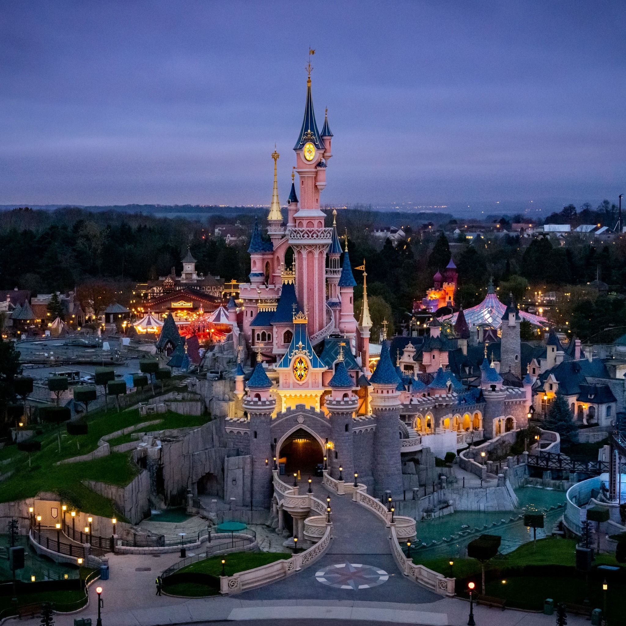 Castelo da princesa Aurora, do filme a Bela Adormecida, é o principal cartão postal da Disneyland Paris / Sylvain Beche