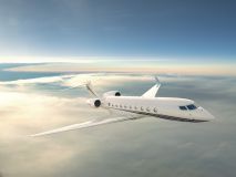 Modelo de jato Gulfstream G700 no ar