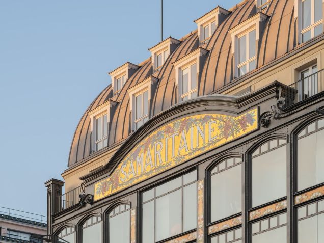 Fachada da La Samaritaine, emblemática loja de departamento em frente à Ponte Neuf / Jared Chulski/Reprodução/Instagram
