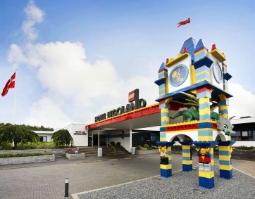 Entrada do Hotel Legoland, na Dinamarca