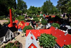 Miniaturas de Lego no parque Legoland Billund, na Dinamarca