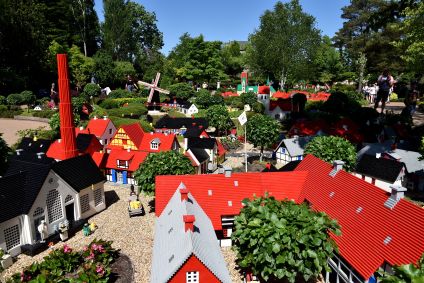 Miniaturas de Lego no parque Legoland Billund, na Dinamarca