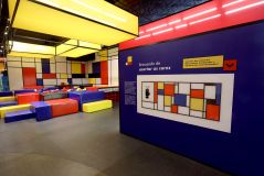 Espaço Mondrian no Museu da Imaginação, em SP