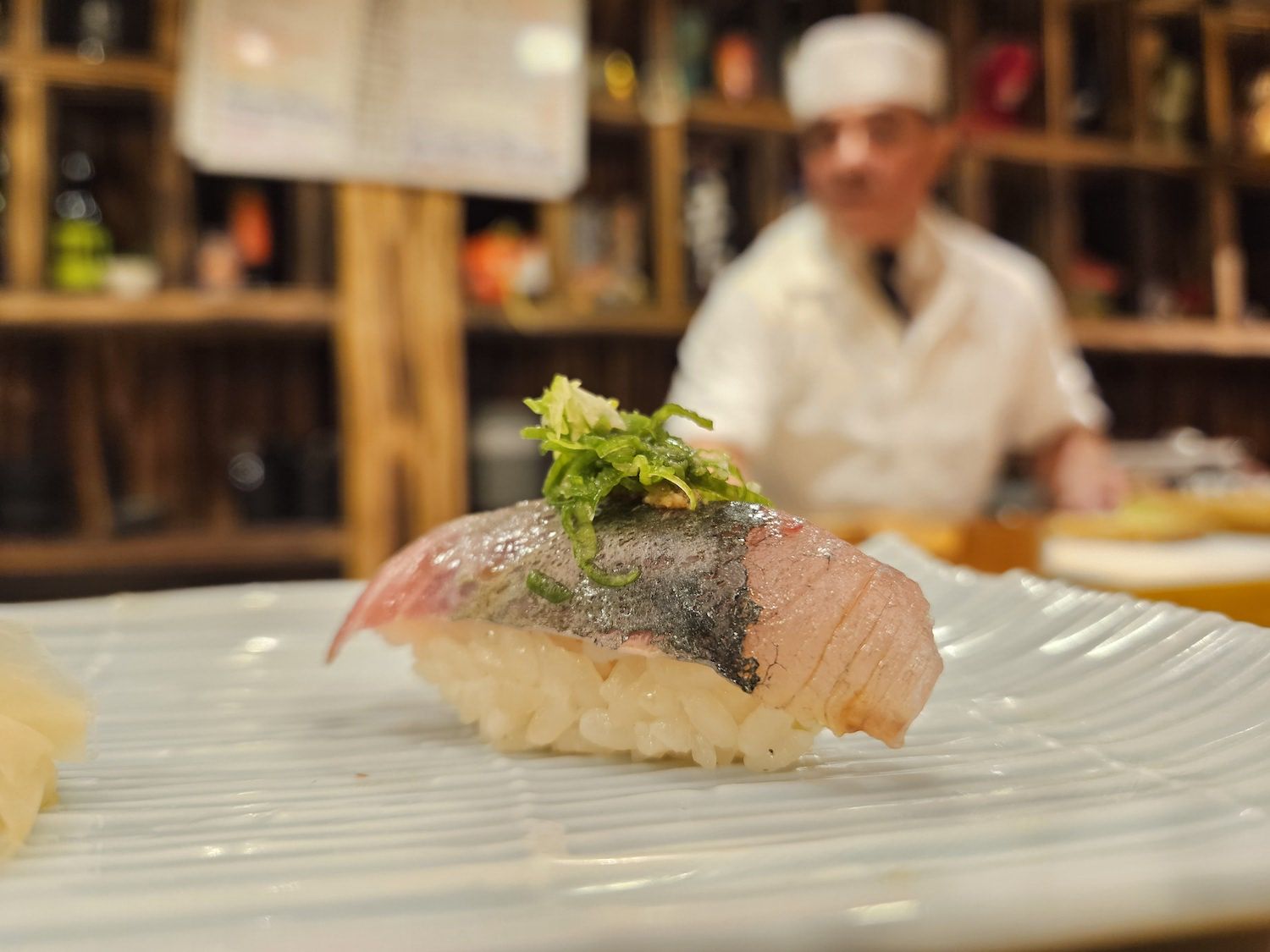 Sushi de xerelete do Sushi Vaz