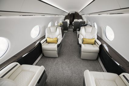 Interior do avião Gulfstream G700