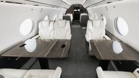 Interior do avião Gulfstream G700