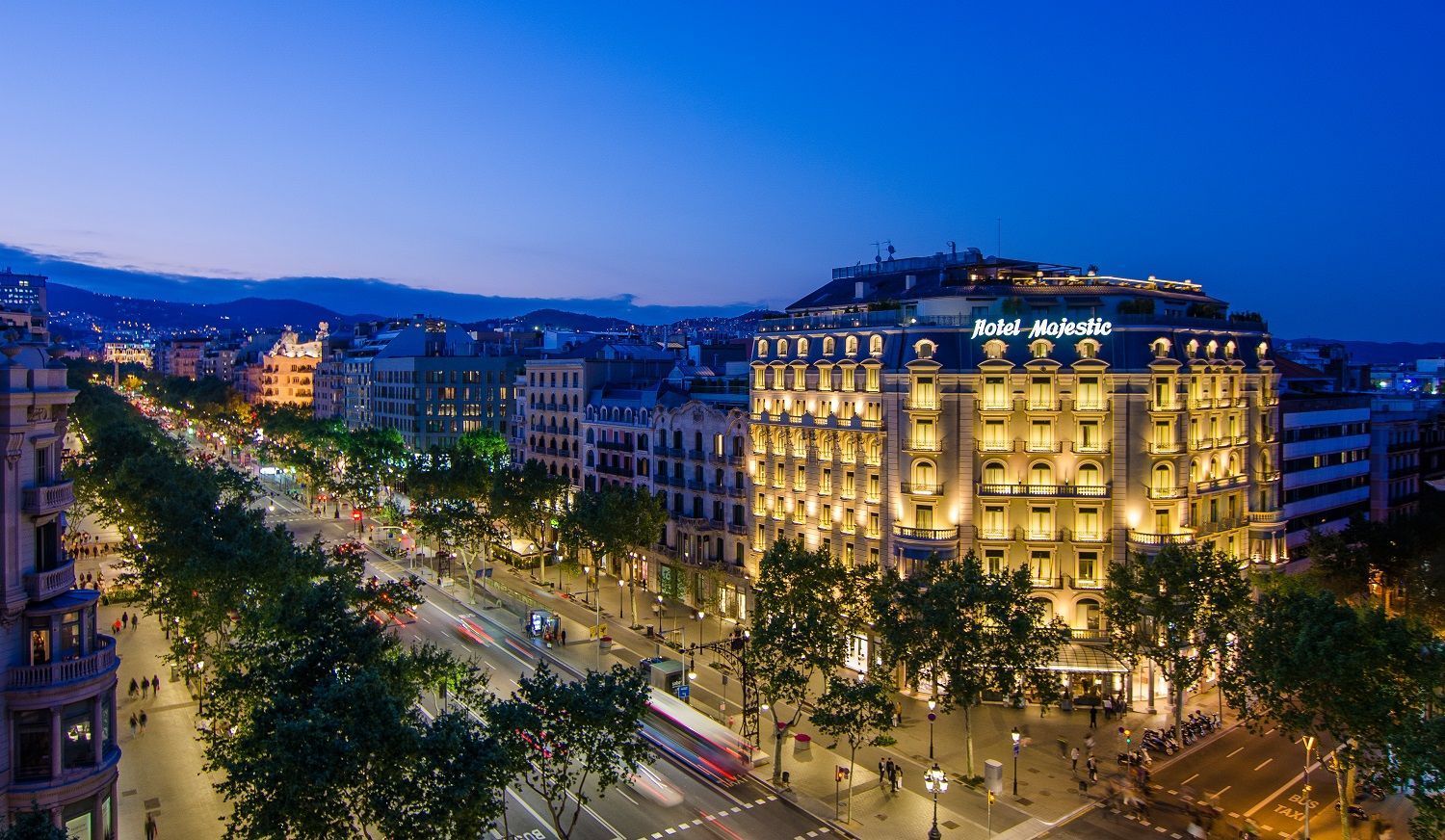 Fachada do Majestic Hotel & Spa Barcelona