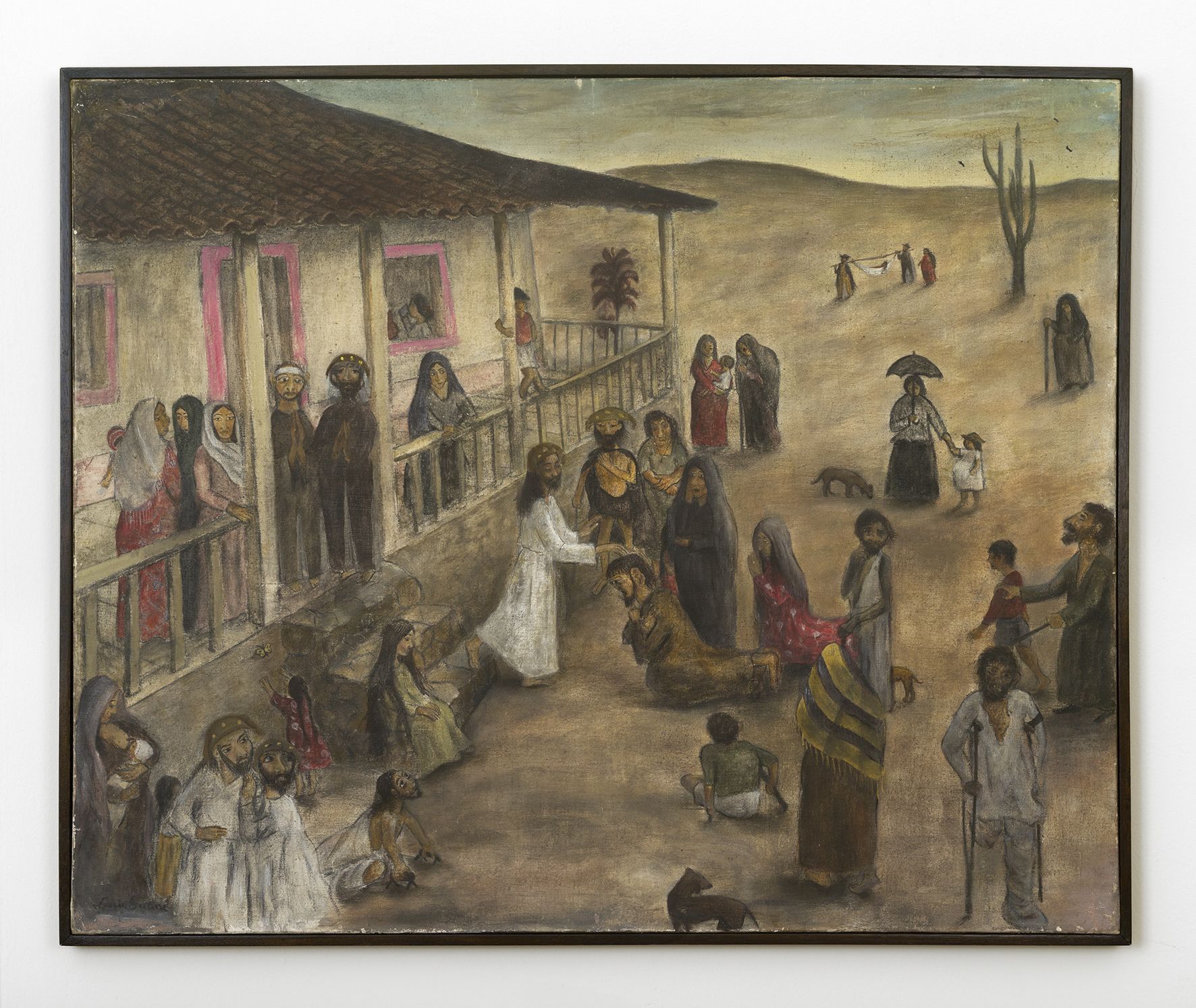 "O Leproso, 1950", obra de Suanê na mostra do MAC-USP / Ana Viotti