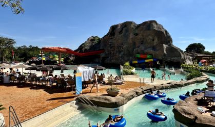 Resort no interior de SP ganha nova área com montanha-russa aquática